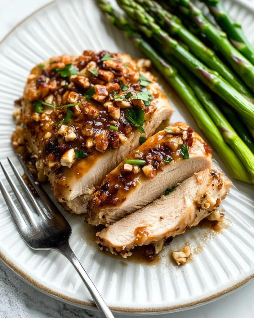 Walnut-Crusted Chicken with Honey Mustard Glaze Recipe