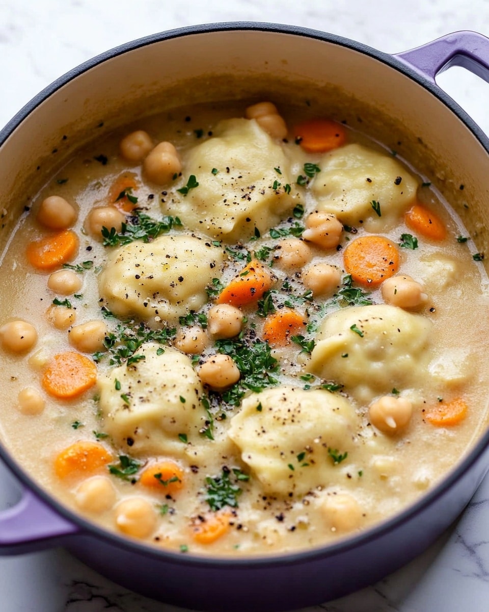 Chickpeas and Dumplings Soup Recipe
