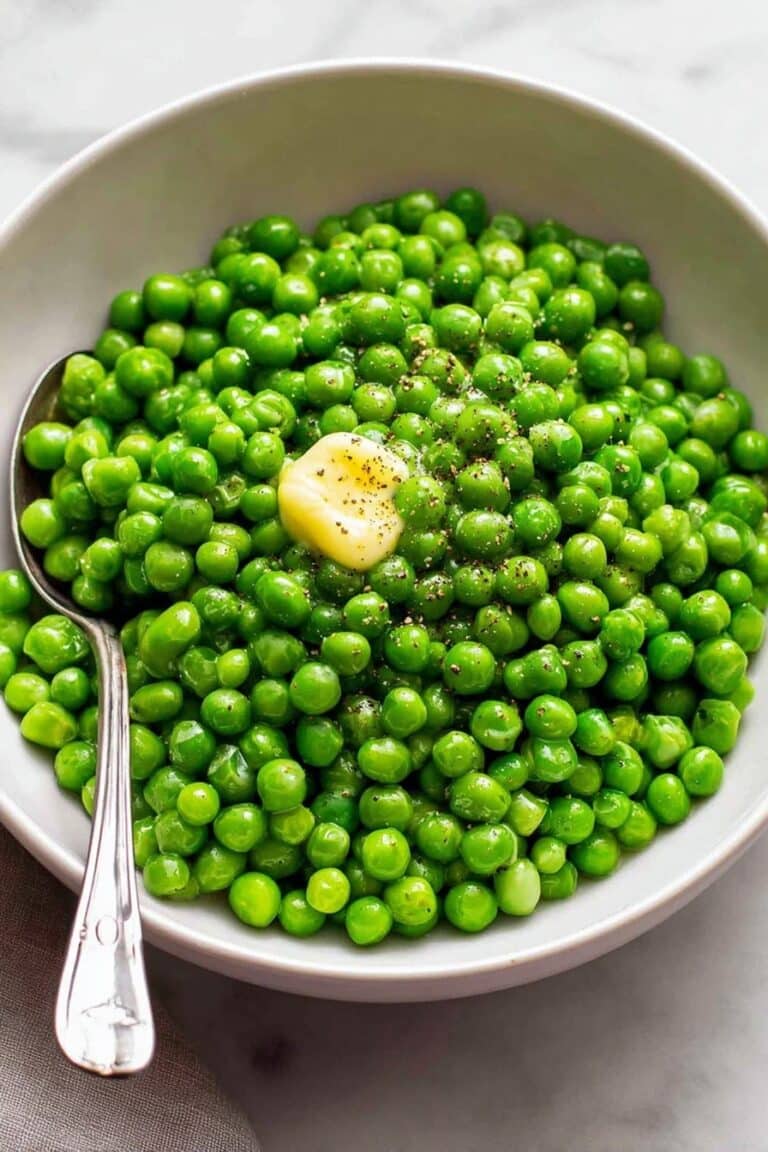 Garlic Buttered Peas Recipe