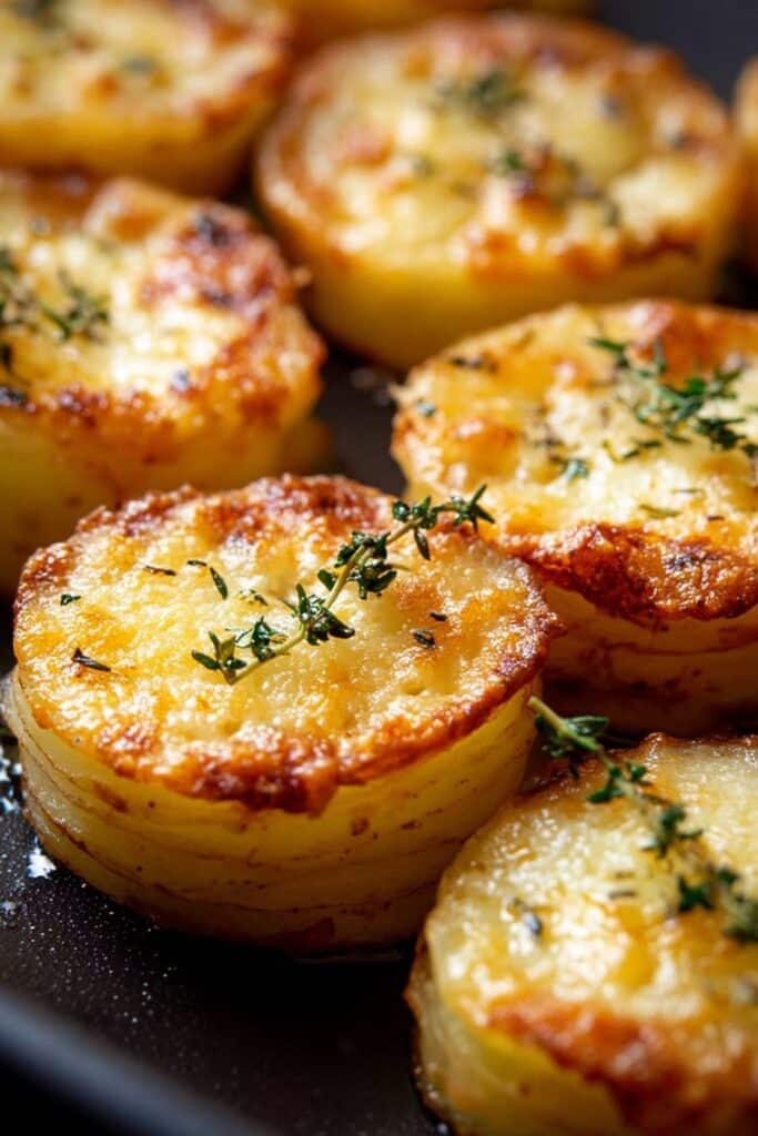 Cheesy Potato Gratín Stacks Recipe