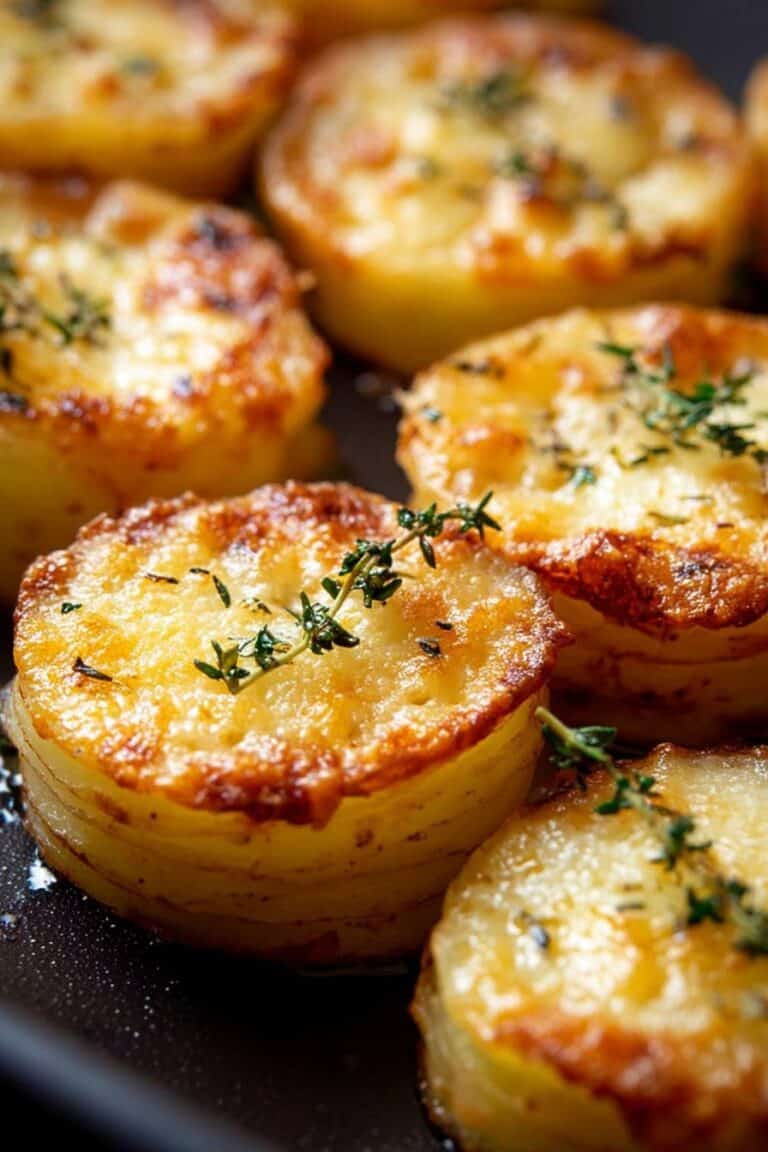 Cheesy Potato Gratín Stacks Recipe