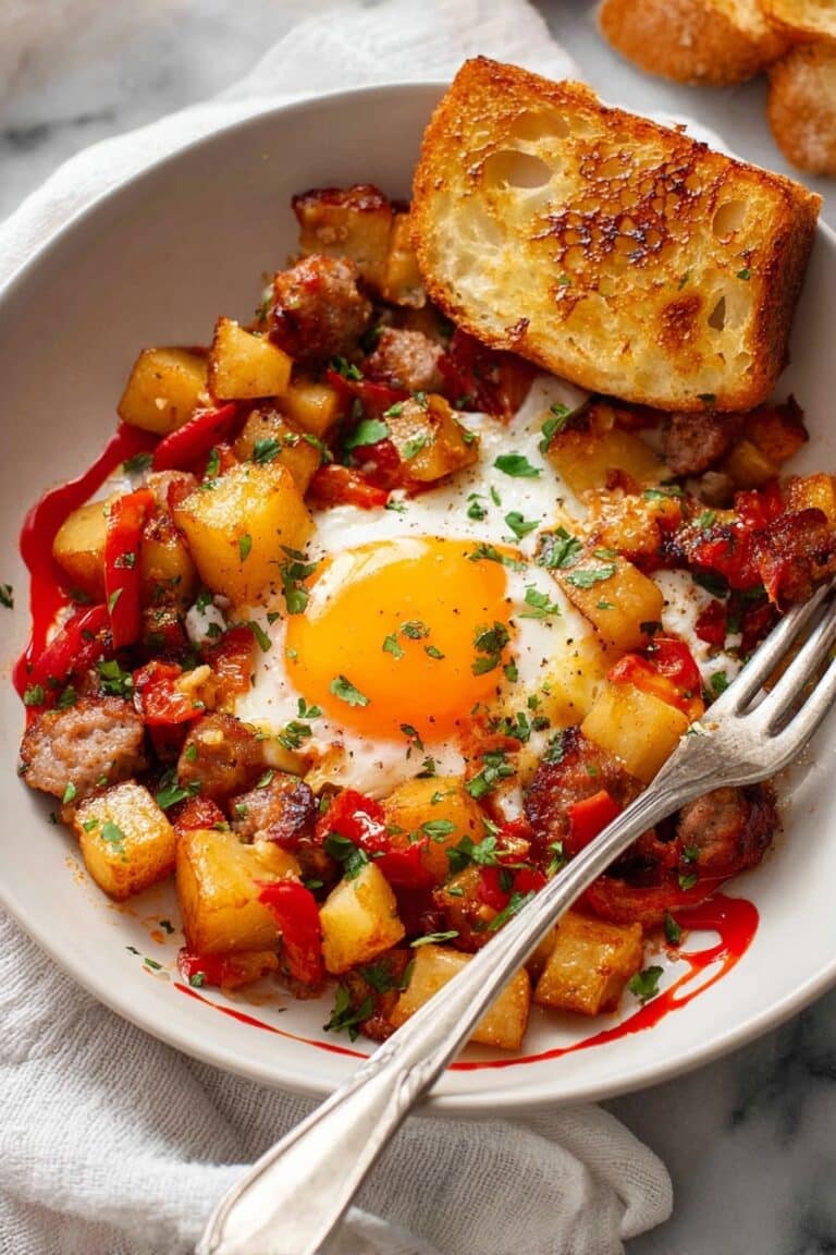 Baked Sausage Breakfast Hash Recipe