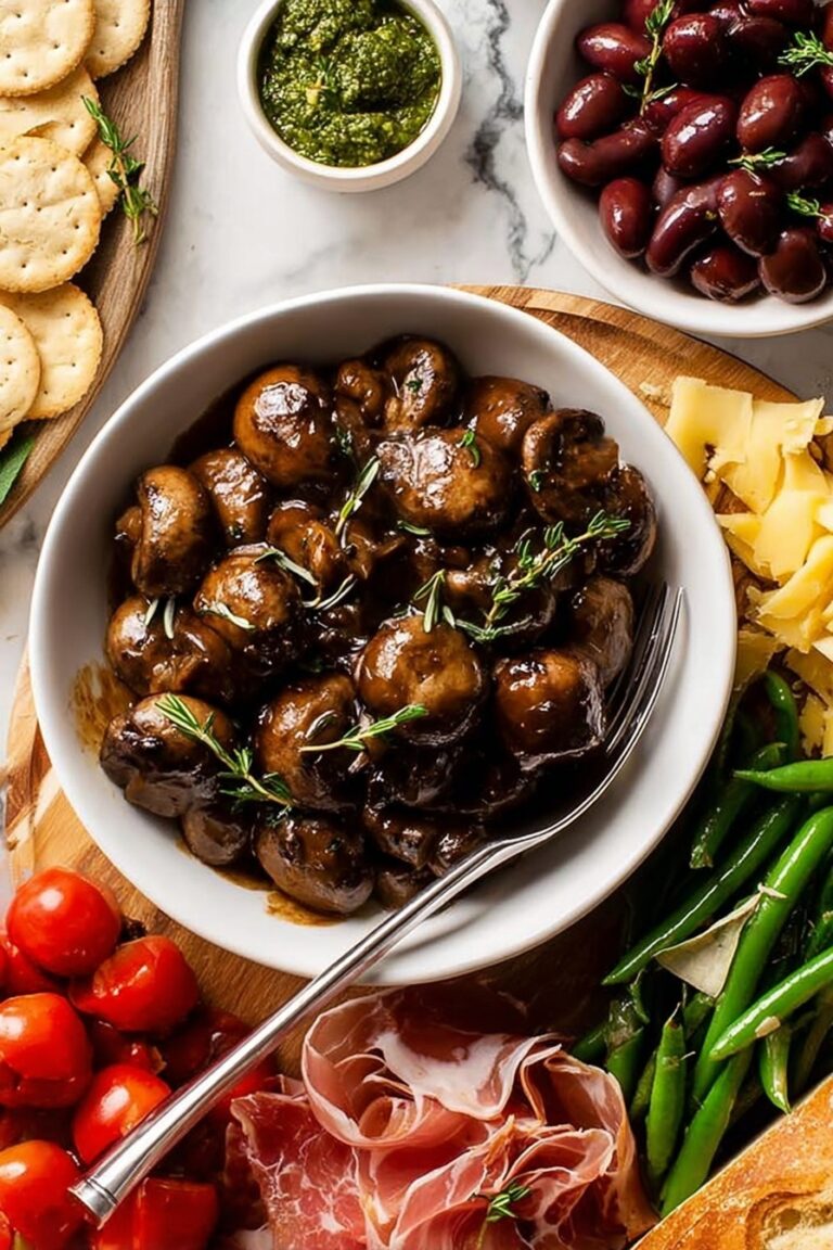 Balsamic Marinated Mushrooms Recipe