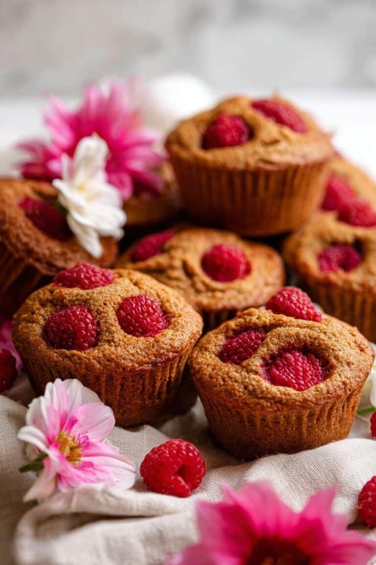 Up-and-Go Breakfast Muffins with Raspberries and Whole Wheat Flour Recipe