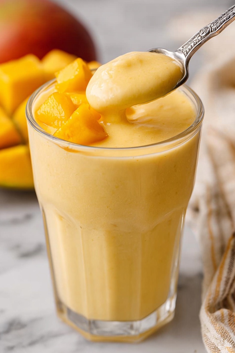 Refreshing Mango Lassi Recipe - Serving Suggestion