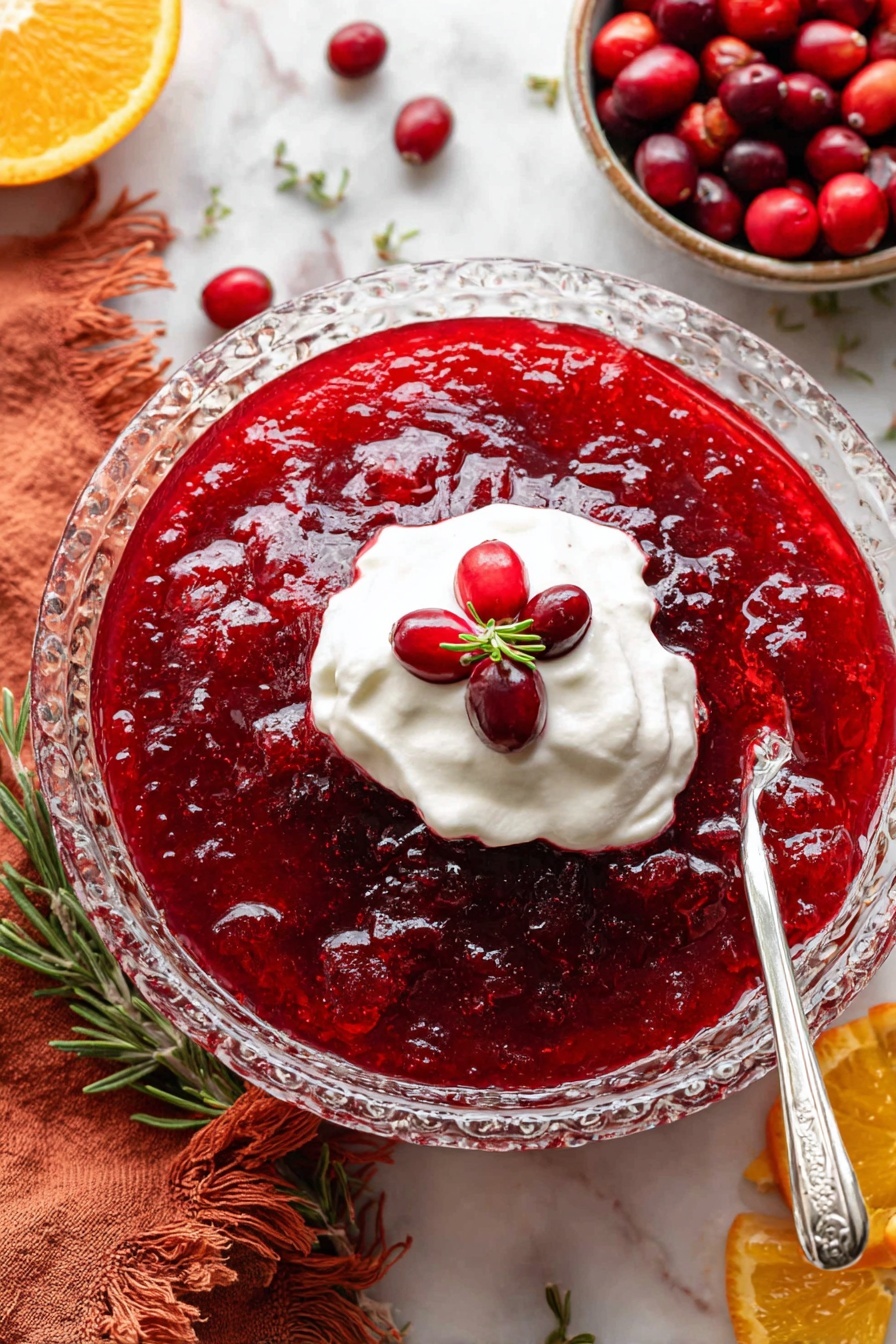 Cranberry Jello Salad Recipe - Serving Suggestion
