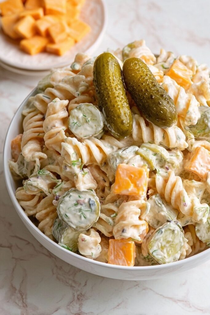Dill Pickle Pasta Salad Recipe