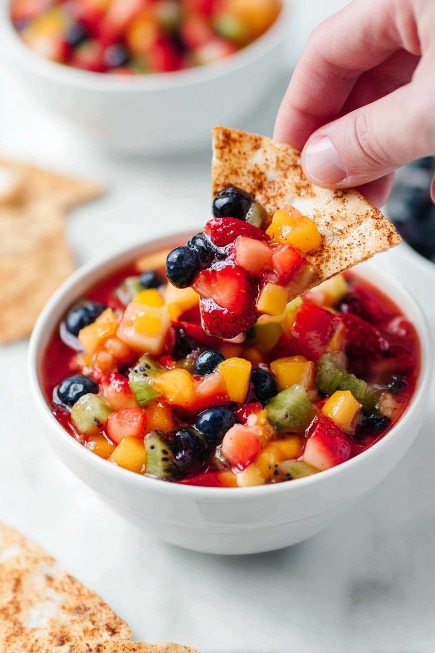 Fruit Salsa with Cinnamon Chips Recipe - Serving Suggestion