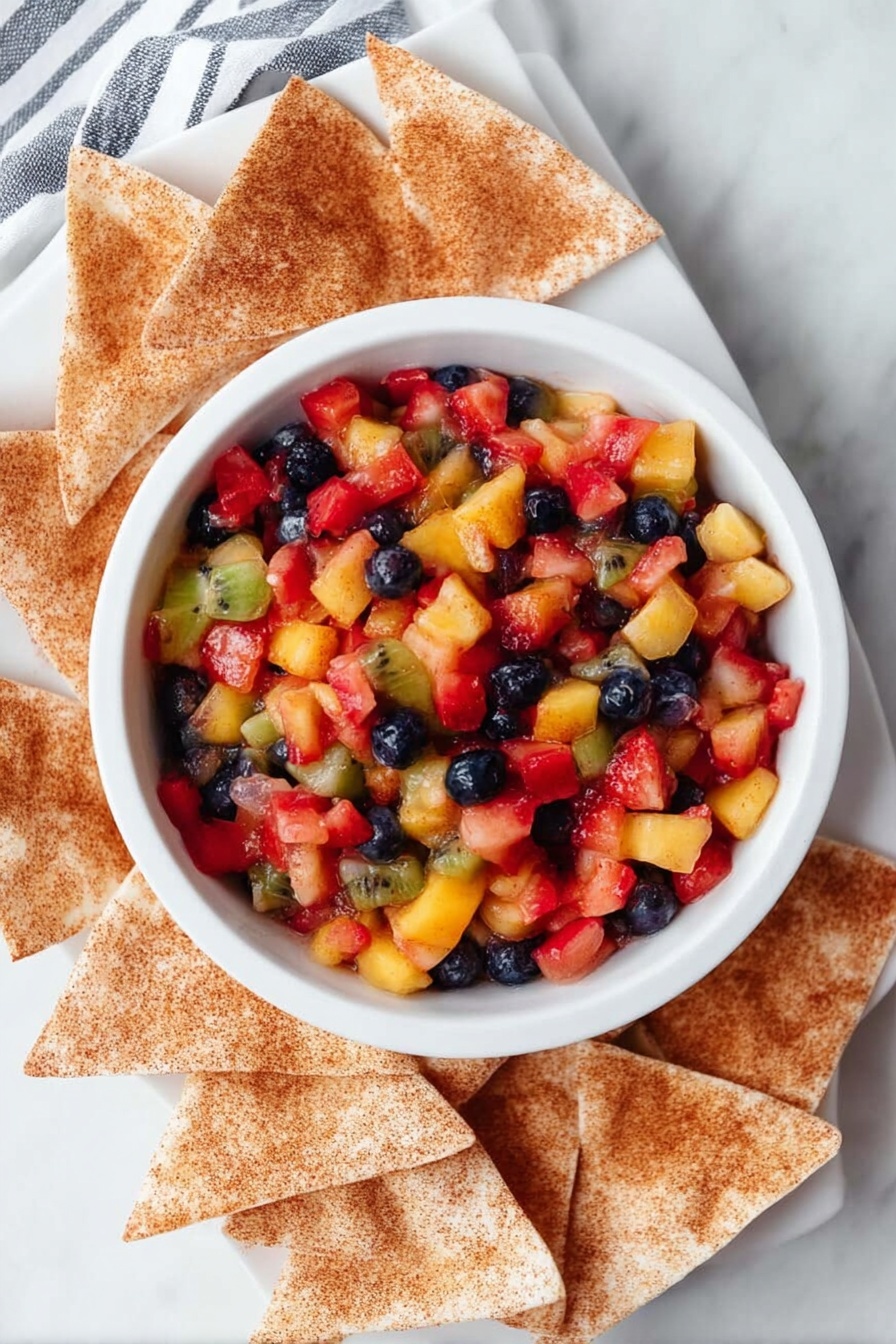Fruit Salsa with Cinnamon Chips Recipe