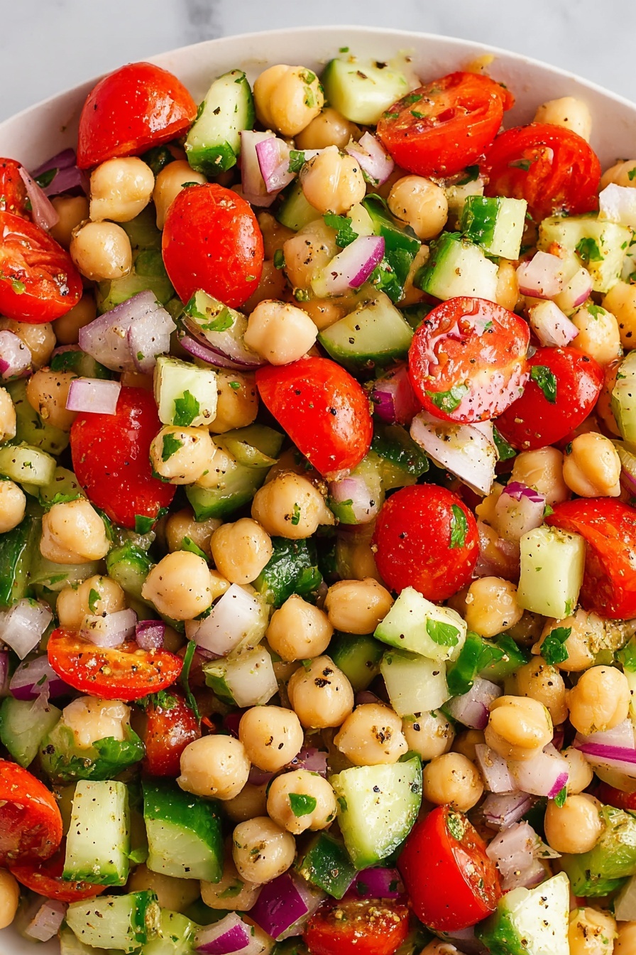 Refreshing Tomato Chickpea Salad Recipe - Recipe Step