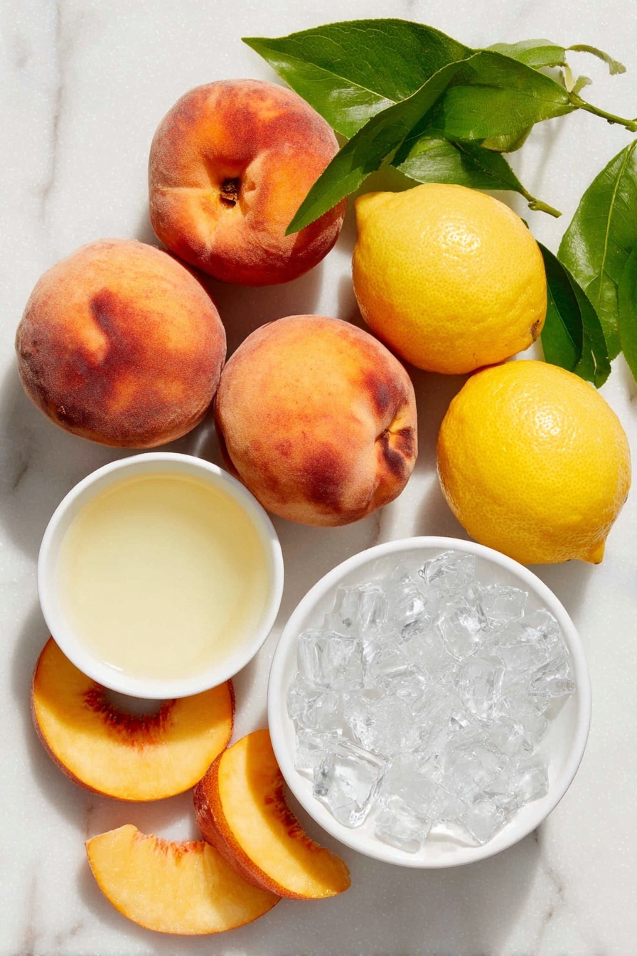 Peach Lemonade Recipe - Ingredients