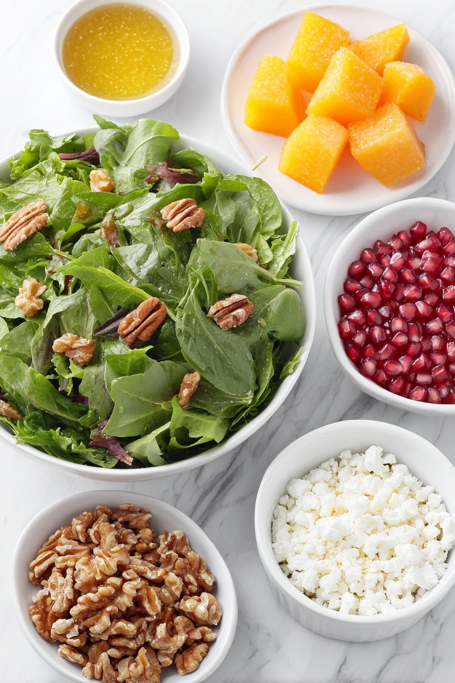 Festive Persimmon and Walnut Salad Recipe - Ingredients