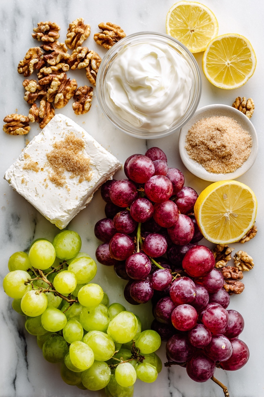 Cream Cheese Grape Salad Recipe - Ingredients