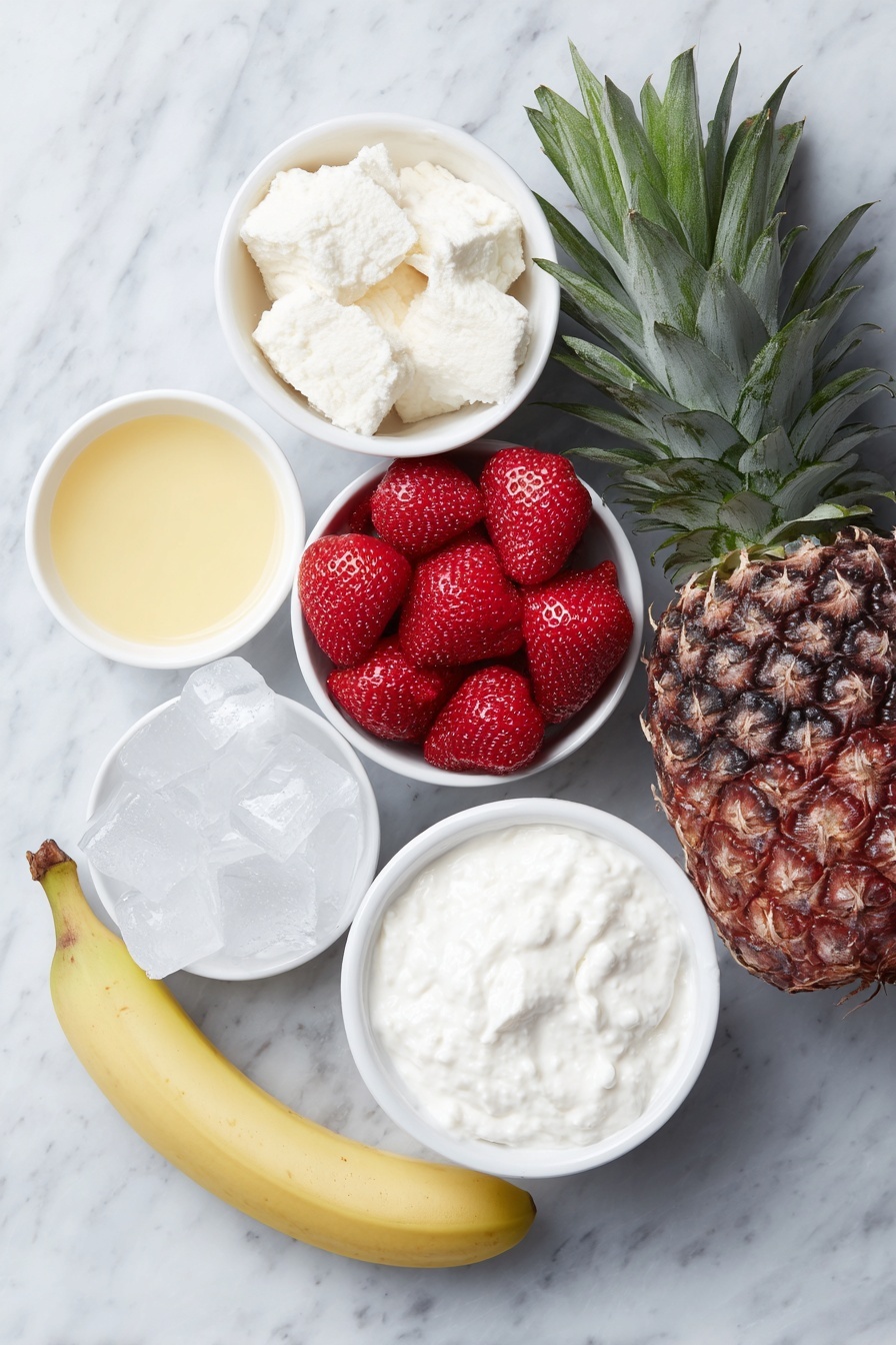 Lava Flow Smoothie Recipe - Ingredients