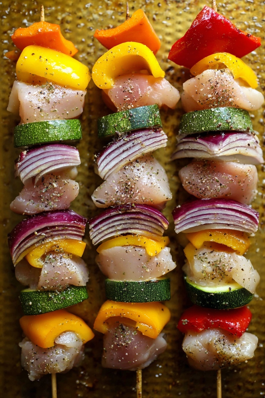 Grilled Chicken Skewers with Basil Couscous Recipe - Recipe Step