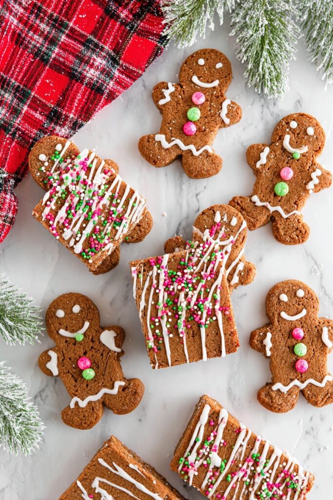 Festive Gingerbread Blondies Recipe