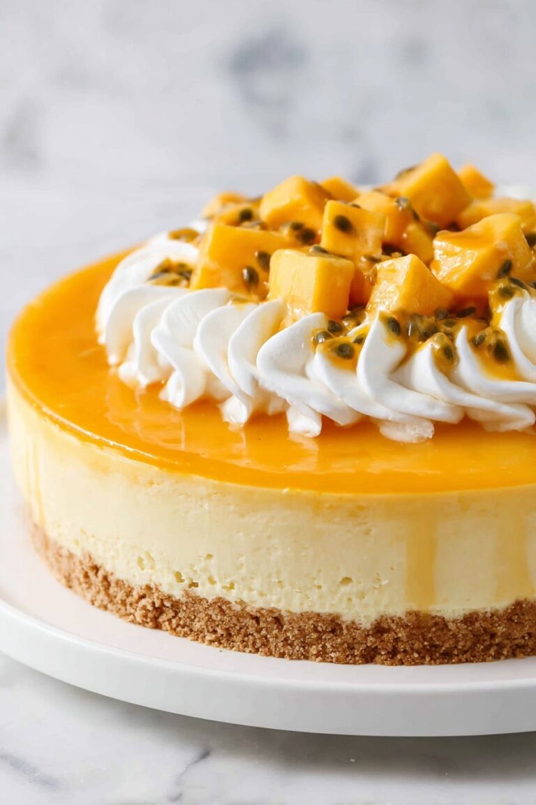 No Bake Mango Cheesecake Recipe