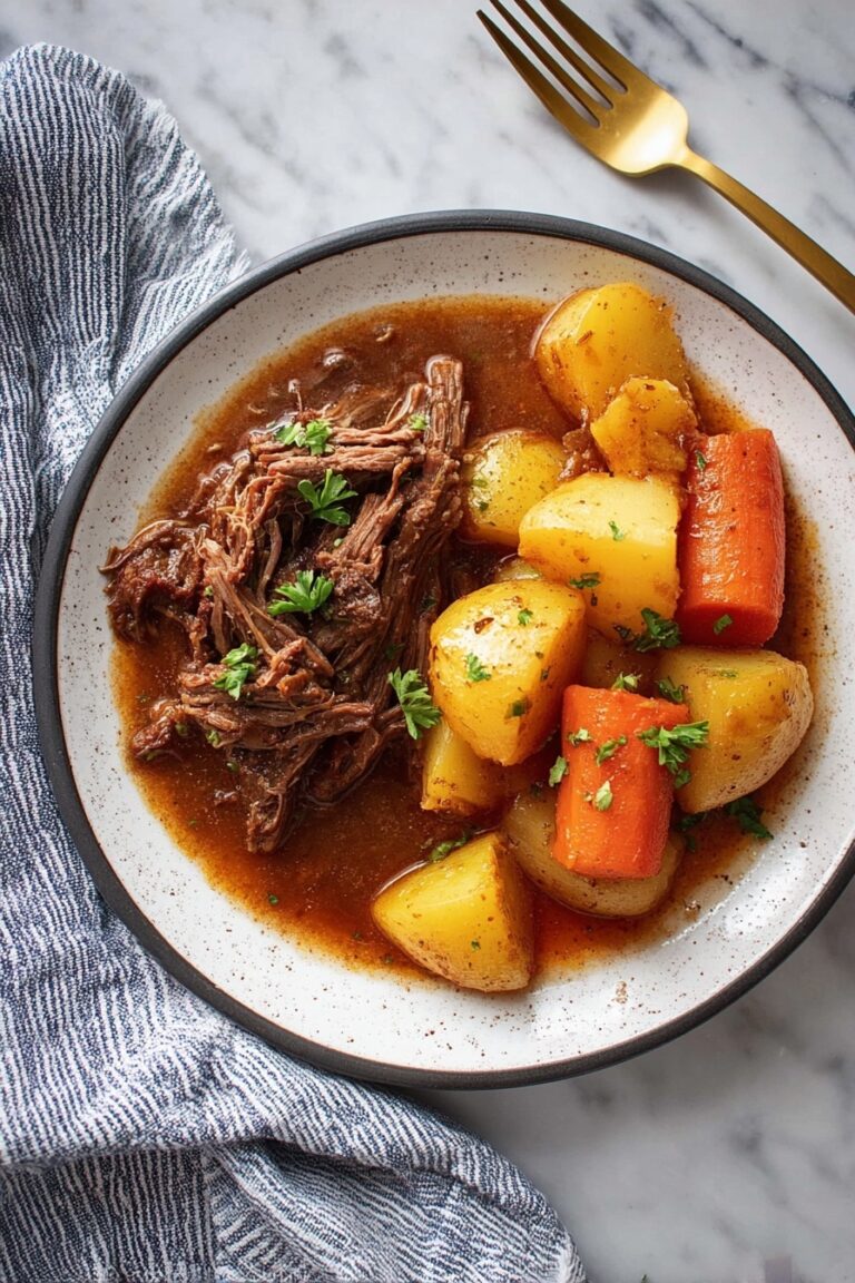 Slow Cooker Pot Roast with Gravy Recipe