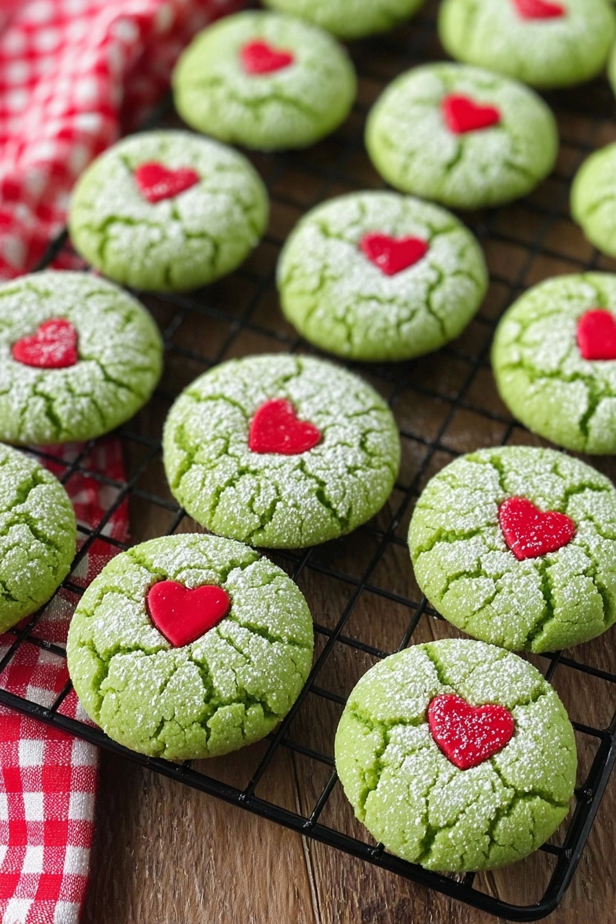 Grinch Cake Mix Cookies Recipe - Recipe Image