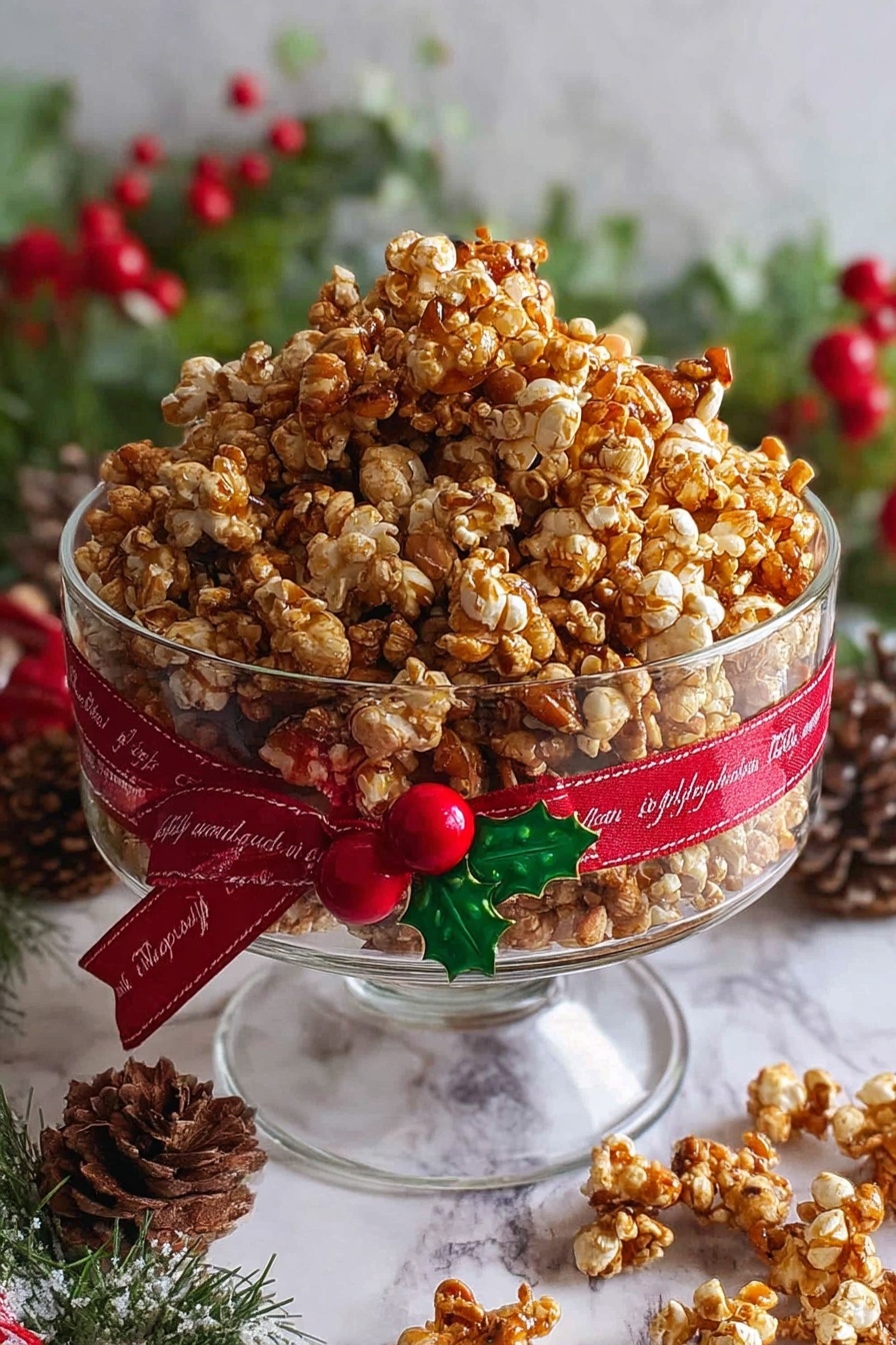 Christmas Spiced Caramel Popcorn Recipe - Recipe Step