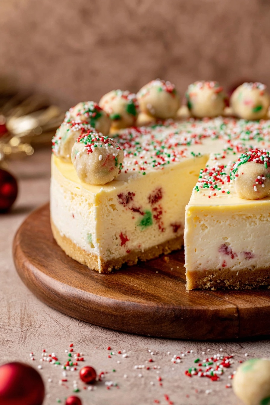 Sugar Cookie Cheesecake with Cookie Dough Recipe - Recipe Step