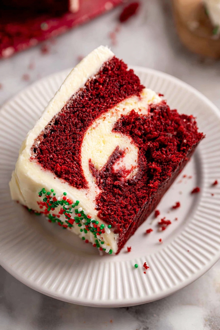 Red Velvet Cake with Cream Cheese Frosting Recipe - Serving Suggestion
