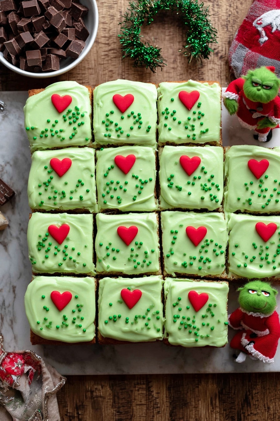Grinch Cake with Green Frosting Recipe - Recipe Step
