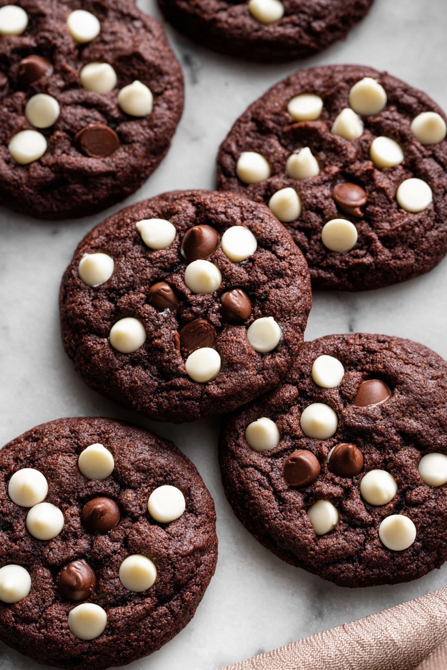 Double Chocolate White Chip Cookies Recipe - Recipe Step