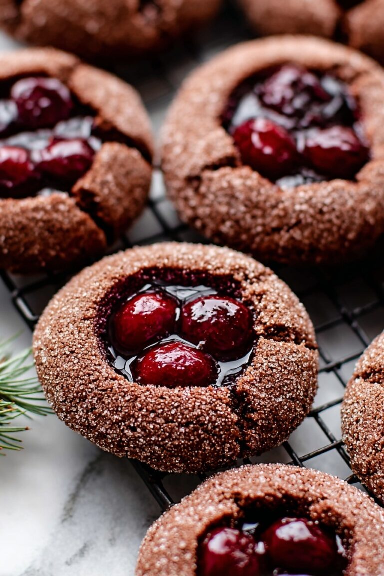 Chocolate Cherry Cookies Recipe