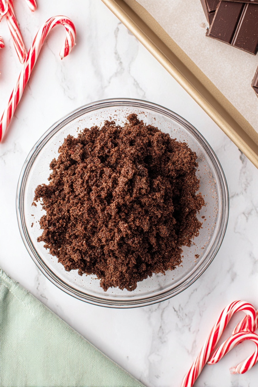 Peppermint Thumbprint Cookies with Chocolate Almond Recipe - Step by Step Instructions