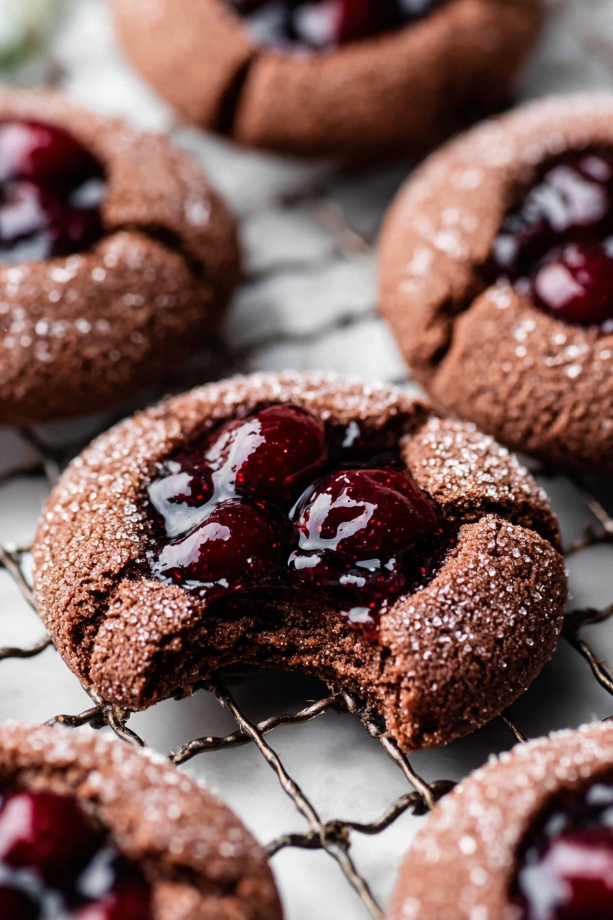 Chocolate Cherry Cookies Recipe - Serving Suggestion