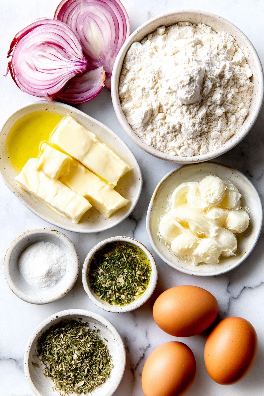 Grilled Caramelized Onion Garlic Focaccia Recipe - Ingredients