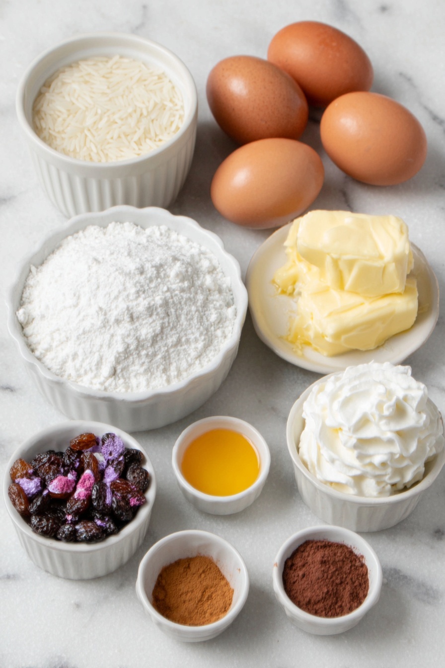 Creamy Slow Cooker Rice Pudding Recipe - Ingredients