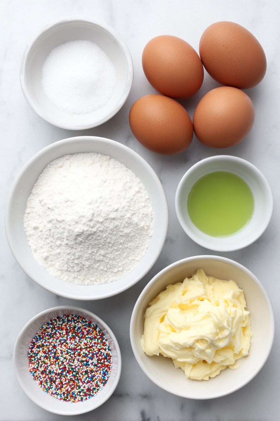 Merengue Christmas Tree Cookies Recipe - Ingredients