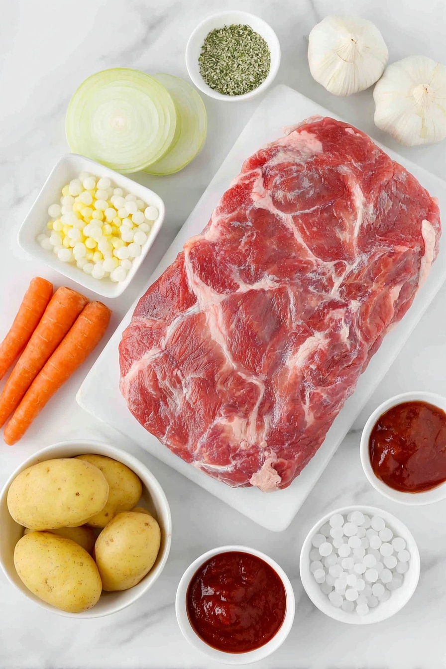 Slow Cooker Pot Roast with Gravy Recipe - Ingredients