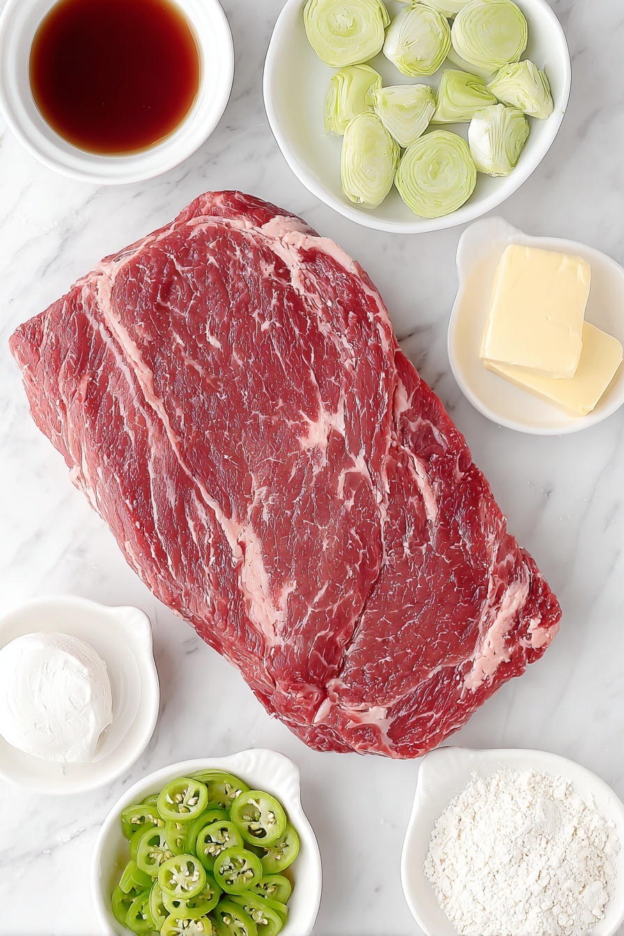 Slow Cooker Mississippi Pot Roast Recipe - Ingredients