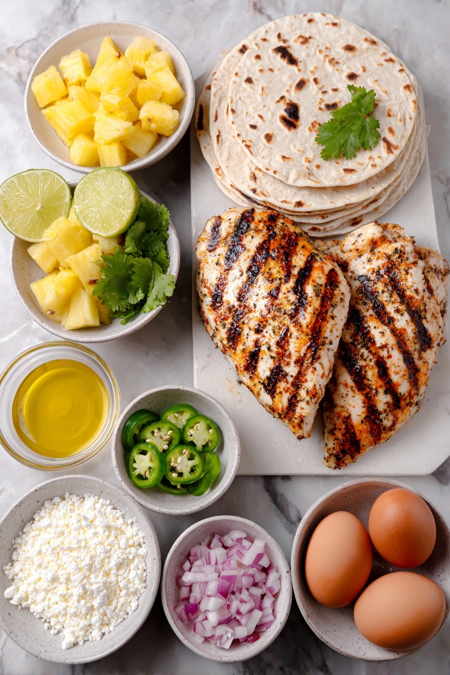 Grilled Chili Lime Chicken Tacos with Pineapple Salsa Recipe - Ingredients