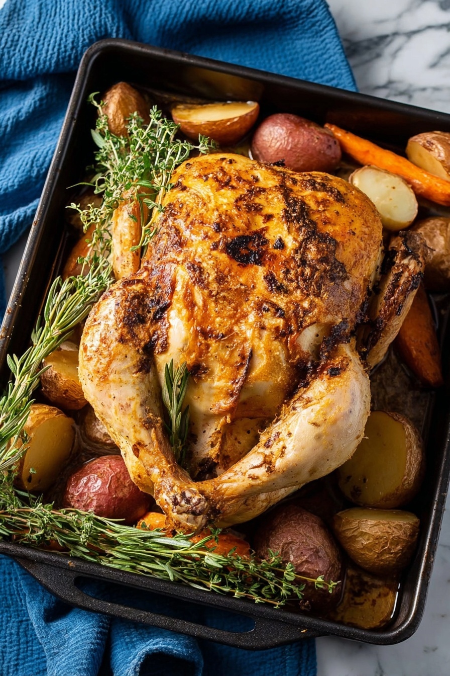 Slow Cooker Whole Chicken with Crispy Skin Recipe - Recipe Image