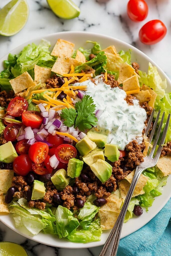 Turkey Black Bean Taco Salad Recipe