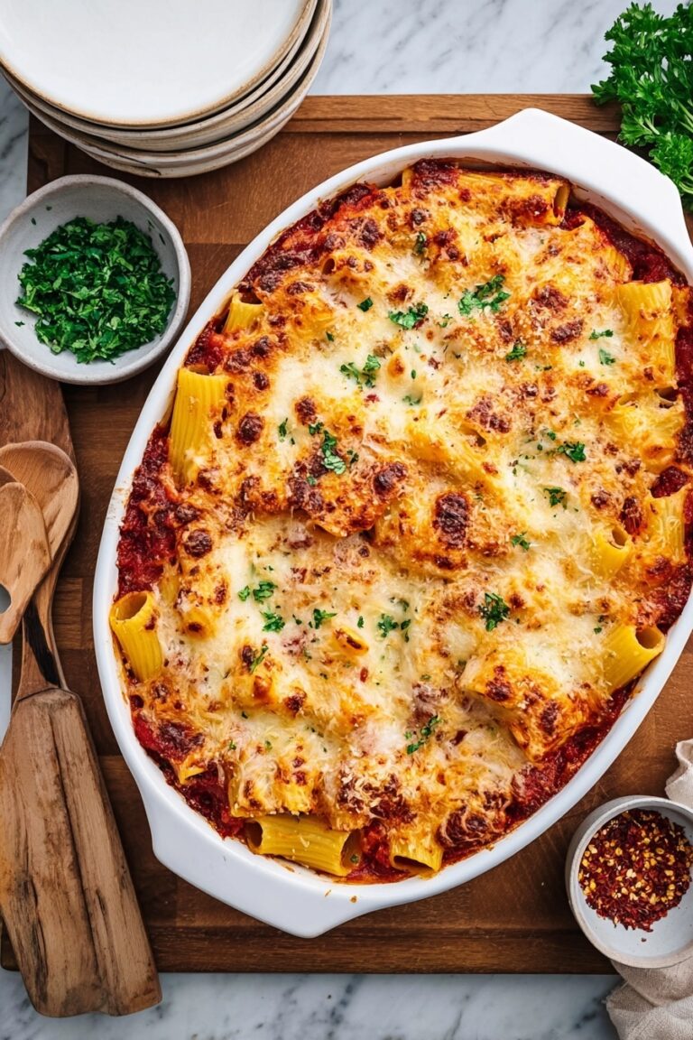 Baked Rigatoni with Sausage and Cheese Recipe