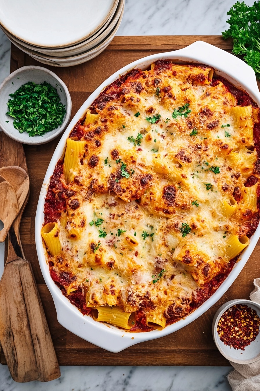 Baked Rigatoni with Sausage and Cheese Recipe - Recipe Image