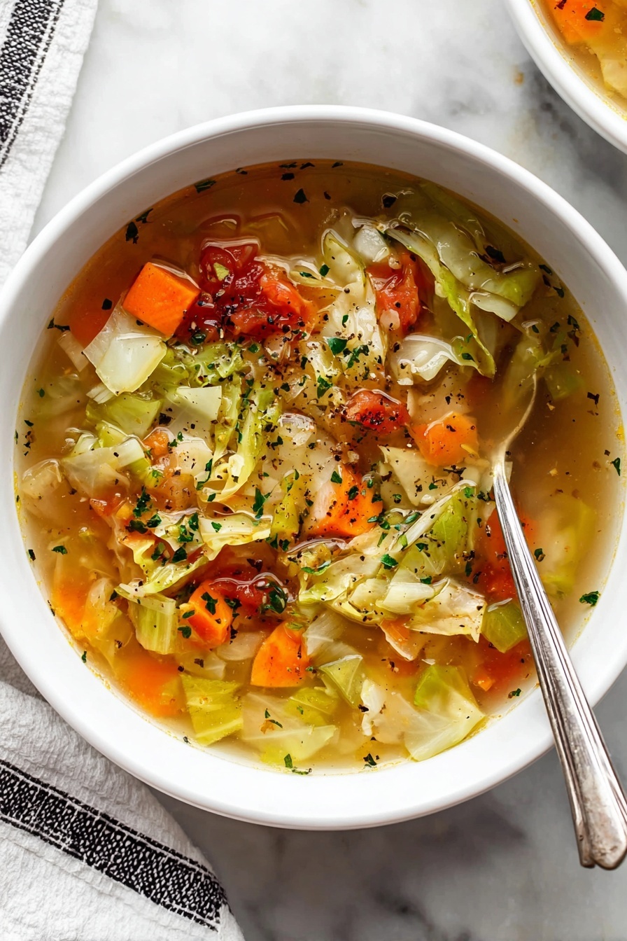 Healthy Cabbage Soup Recipe - Serving Suggestion