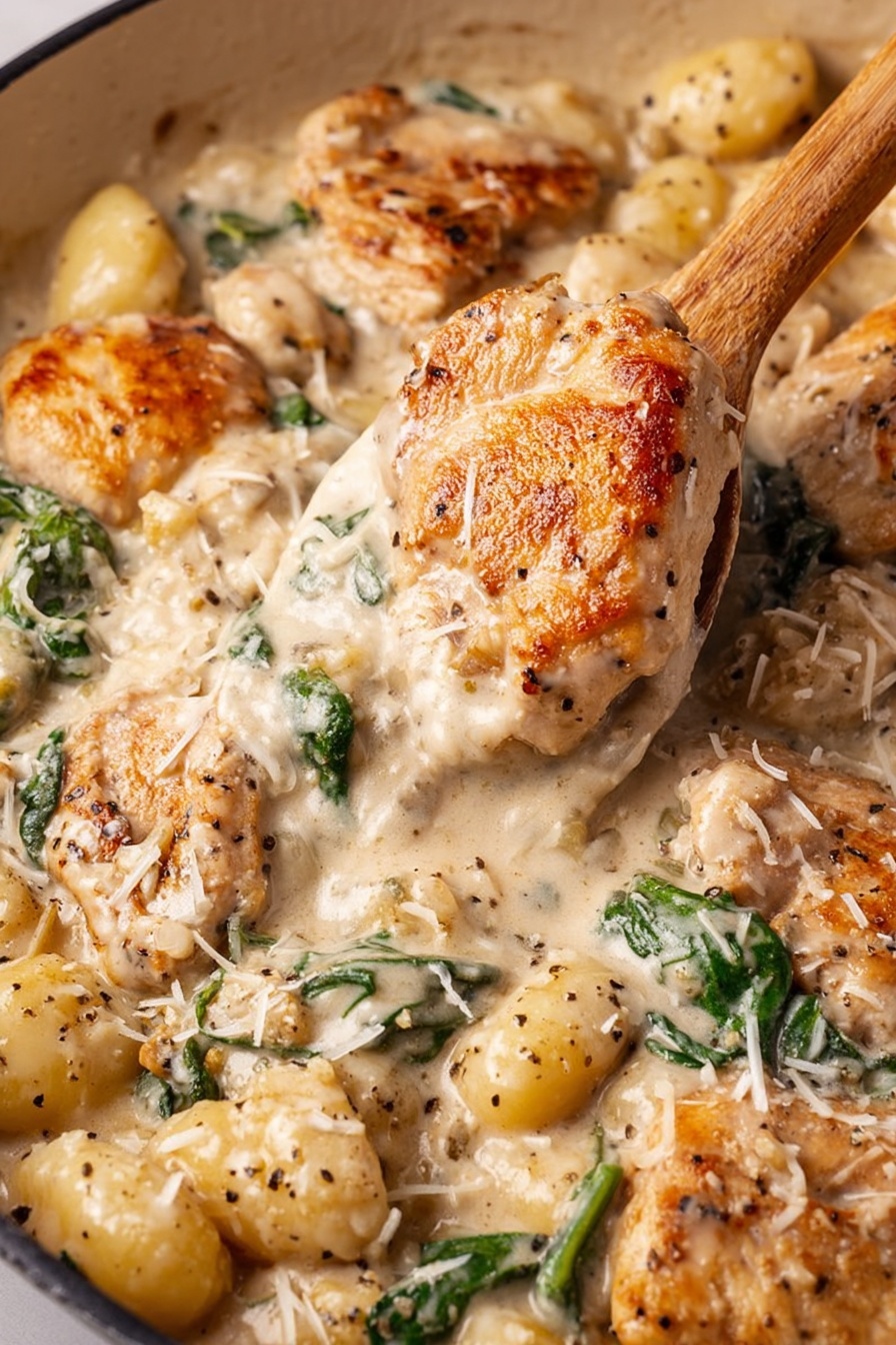 Creamy Chicken Gnocchi Bake Recipe - Serving Suggestion