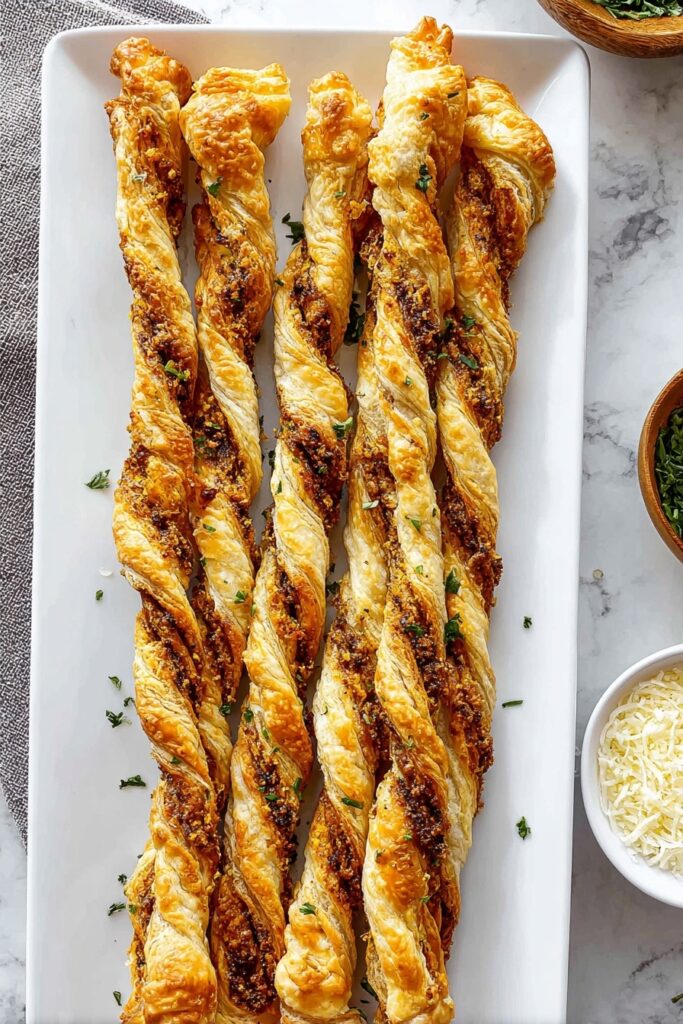 Cheese Puff Pastry Straws Recipe