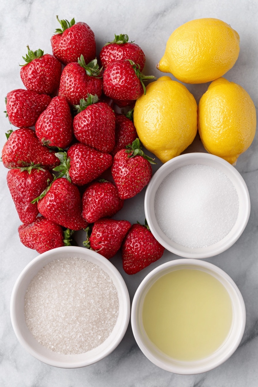 Refreshing Strawberry Lemonade Recipe - Ingredients