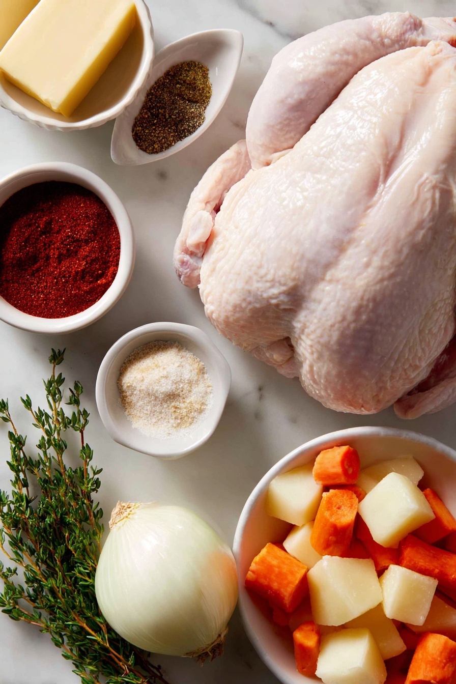 Slow Cooker Whole Chicken with Crispy Skin Recipe - Ingredients