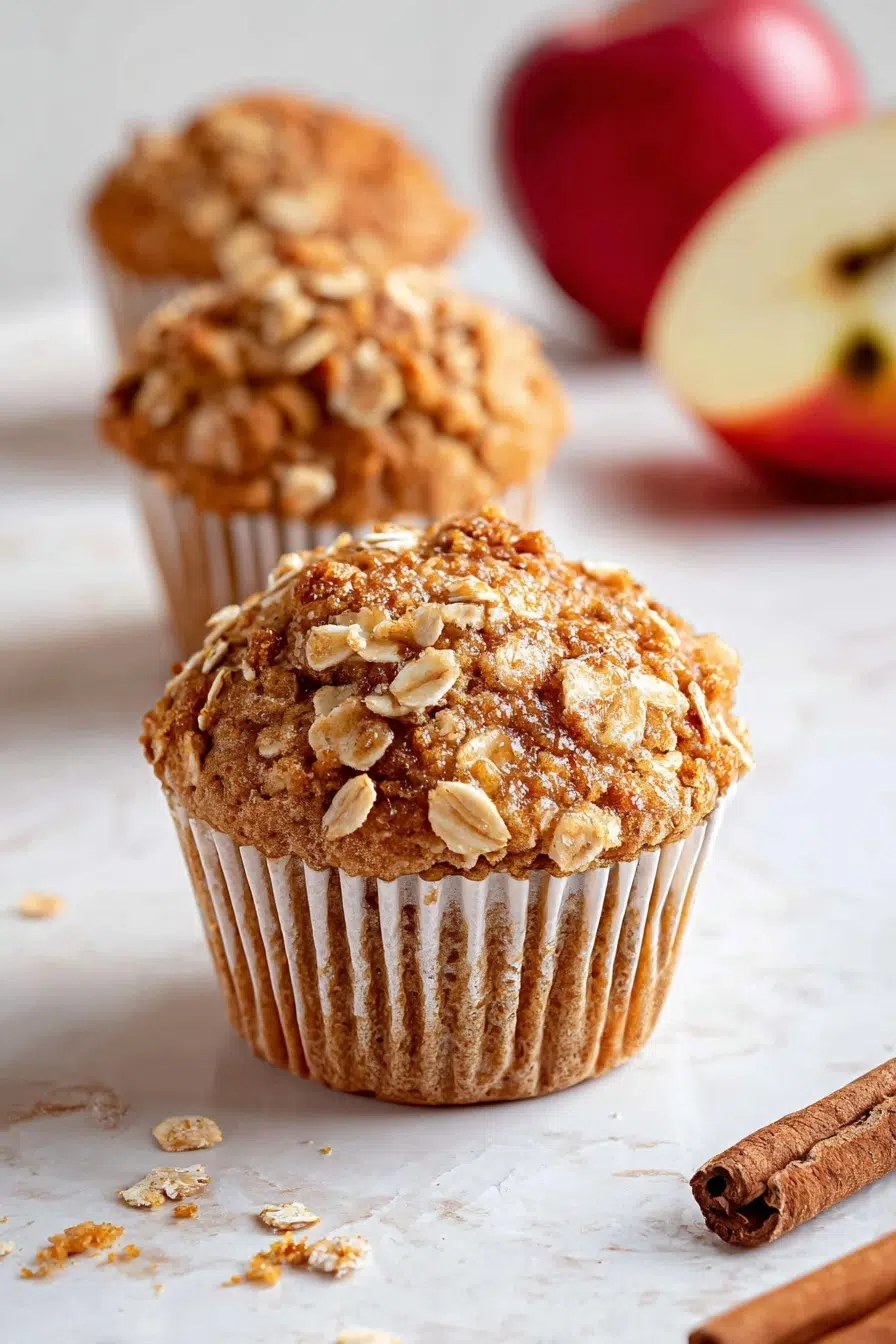 Apple Oatmeal Muffins with Streusel Recipe